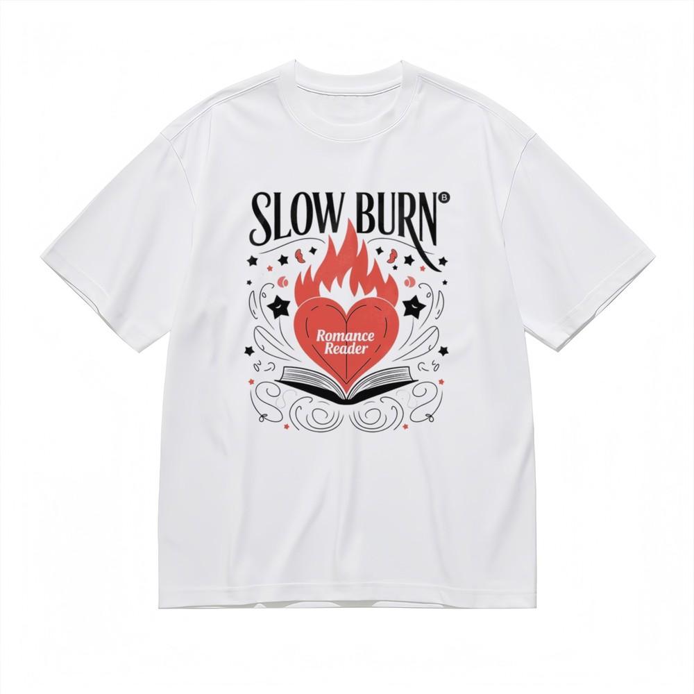 

Women s Slight Stretch Classic T-Shirt Star Fire Book Pattern Art Design Tee L