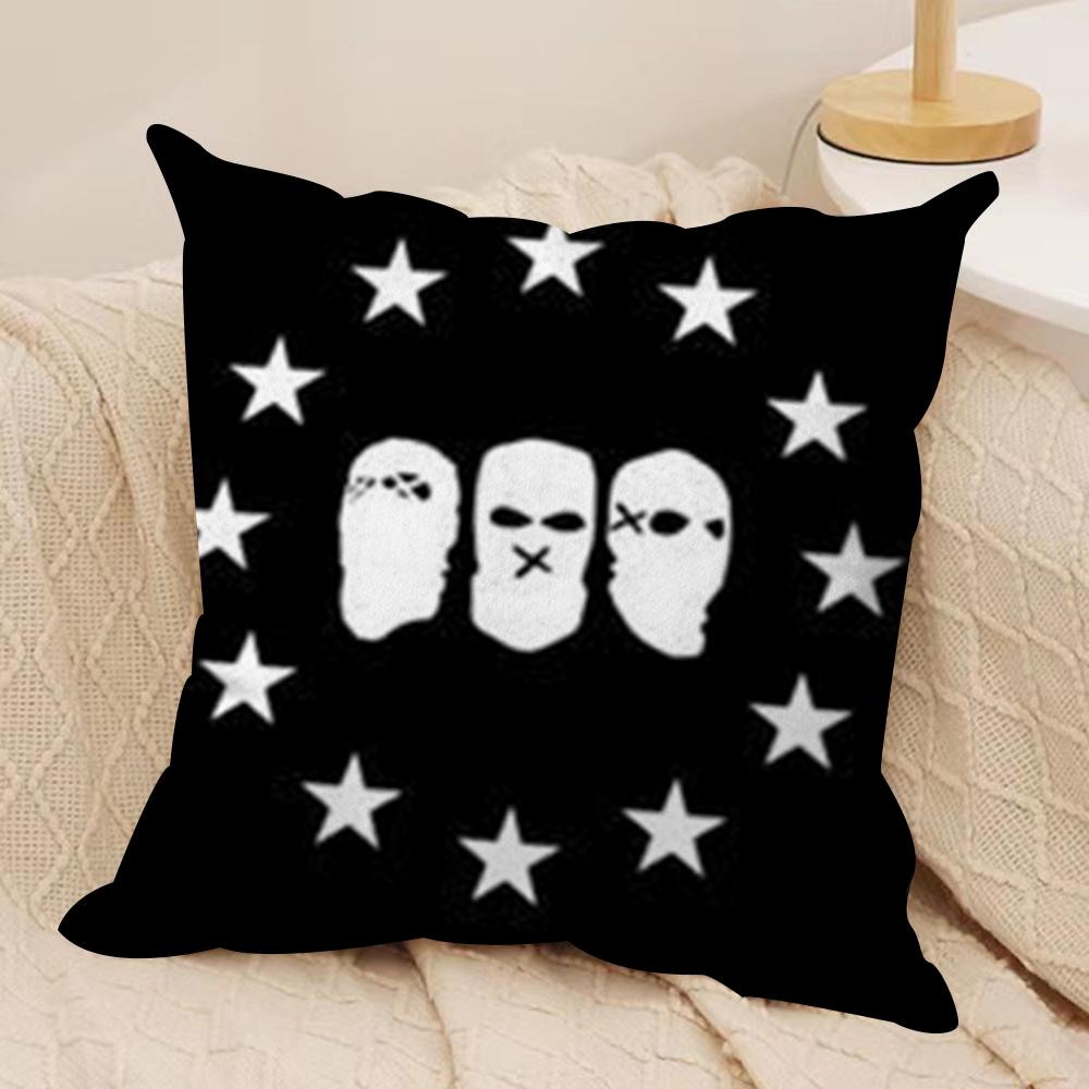 O-Omerta Maes Cushion Cover Soft Plush Fabric Double-Sided Printed Sofa Cushion Cover for All Seasons Home Decor Gift