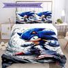 3pcs Sonic Bedding Set Duvet Cover Closure Includes 1 Duvet Cover & 2 Pillowcases, Soft and Comfortable for All Seasons.