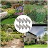 8-Piece set Garden Edging Border Fence Imitation Stones Brick Lawn Plant Flower Grass Support Stake Outdoor Decorative Edging