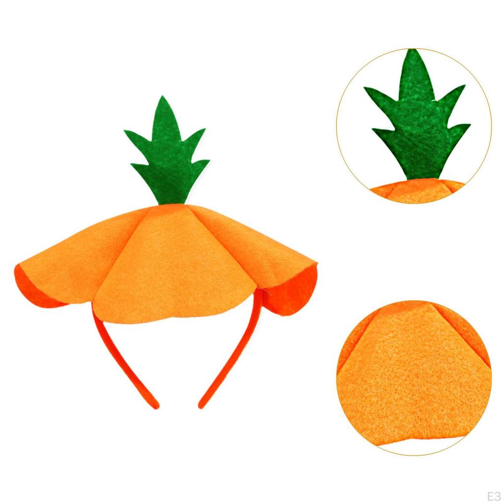 Halloween Pumpkin Headband Cosplay Hair Hoop for Makeup Holidays Dressing Up