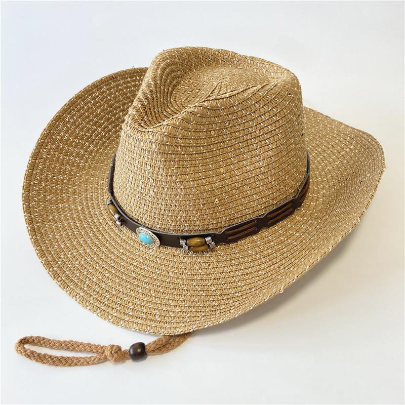 New western cowboy hats for men and women can take summer vacation travel sunscreen sun hat retro sun hat knight hat