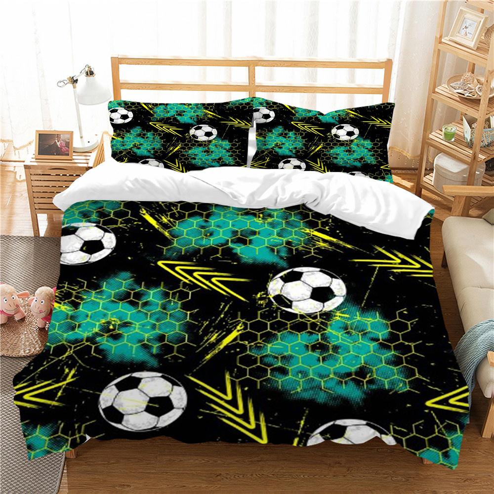 Football 3D Print Bedding Cover Set Luxury Home Bedclothes Unique Design Bedding Covers Comforter Bedding Suit