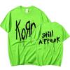 Korn Music Concert Rock Band WORLD TOUR T Shirt Vintage Metal Gothic Oversized T-shirt Streetwear Short Sleeve T Shirts