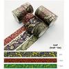 3 stk Gullfolie Washi Tapes Sett Multi Stein Stjerne Blomst Mønster Selvklebende Maskeringstape Dekor Klistremerker Dagbok