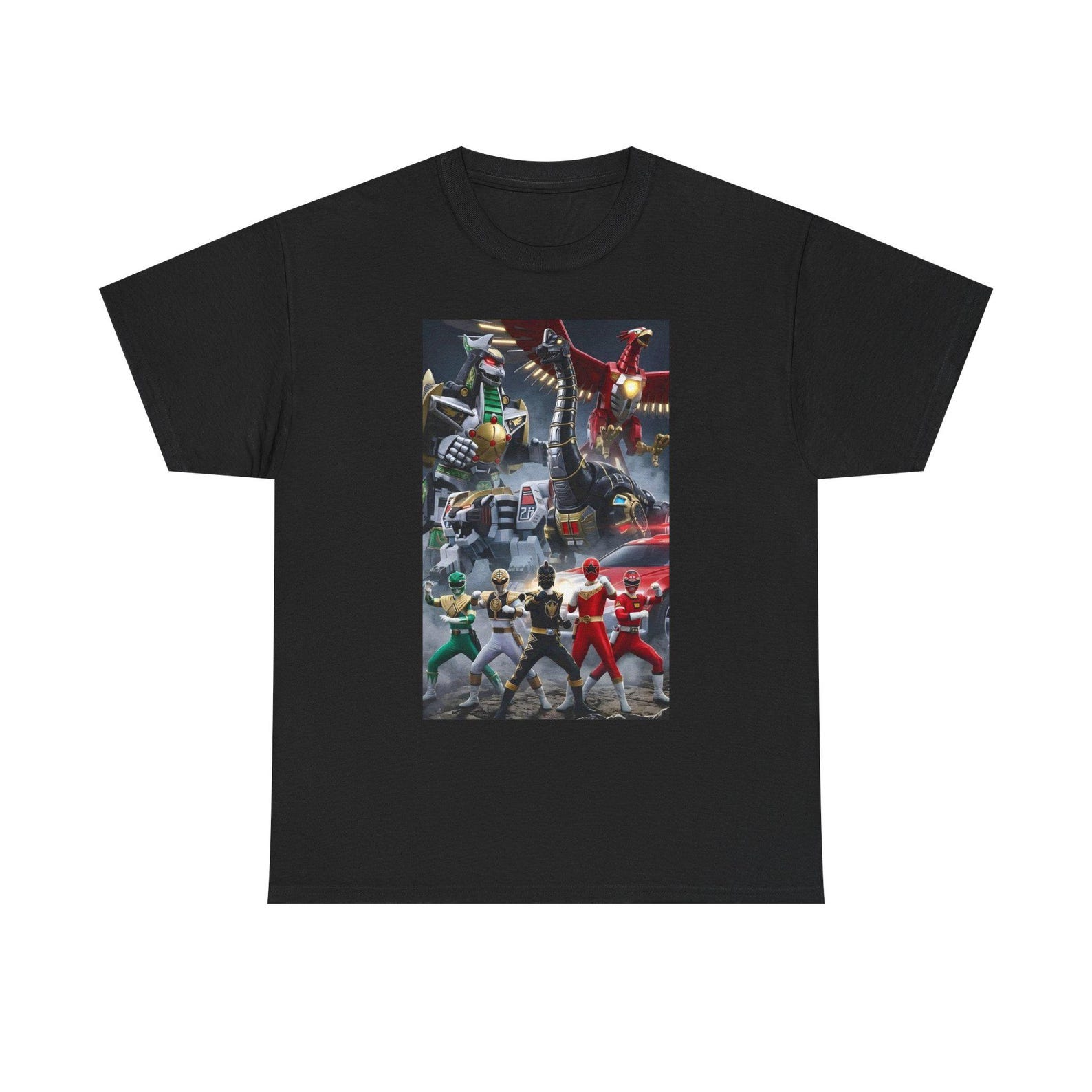 Power Rangers JDF Zords ES Unisex Tee M