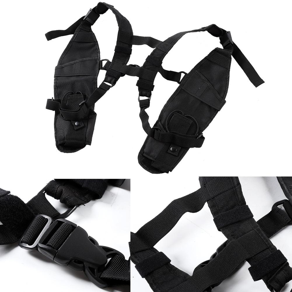 Universal Two Way Radio Vest Cover Nylon Radio Rescue Cover with Adjustable Shoulder Strap