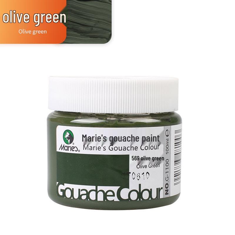 Mali Afwasbare Gouache Verf 100ml - Handgeschilderde Kleuren voor Kinderen en Studenten