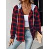 Neue Herbst- und Winter-Kapuzenpullover mit Knöpfen, lässige Hemdjacke