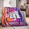 1Pc Grand Theft Auto Vi Logo Flannel Fleece Blanket Soft Warm Throw Blanket for Sofa Bed Couch Home Decor Lightweight Travel Nap Blanket Xmas Gift Q15