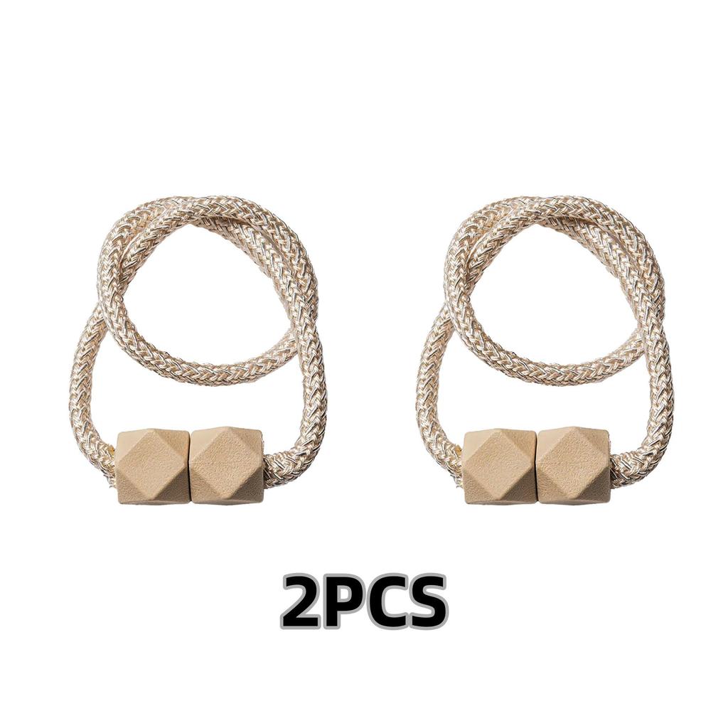 Magnetic Cube Curtain Tiebacks - No-Drill Decorative Ropes