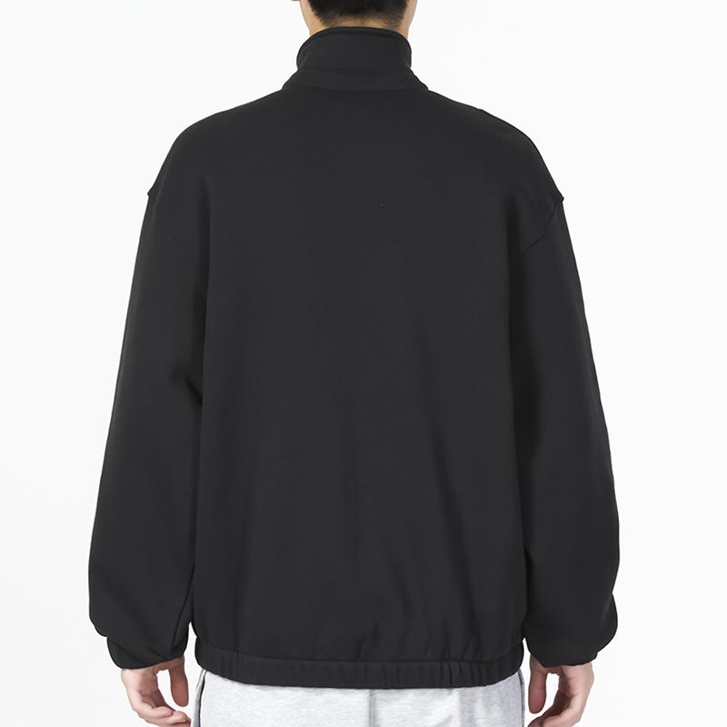 Nike Solid Color Logo Sport Casual Stand Collar Jacket Men Jackets Black DX0540-010