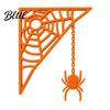 Scary Party Supplies 3D Printed Spider Web Door Corner Decoration for Halloween Party Upside-down Figurine Spooky Upside Down Wall Decor Lightweight