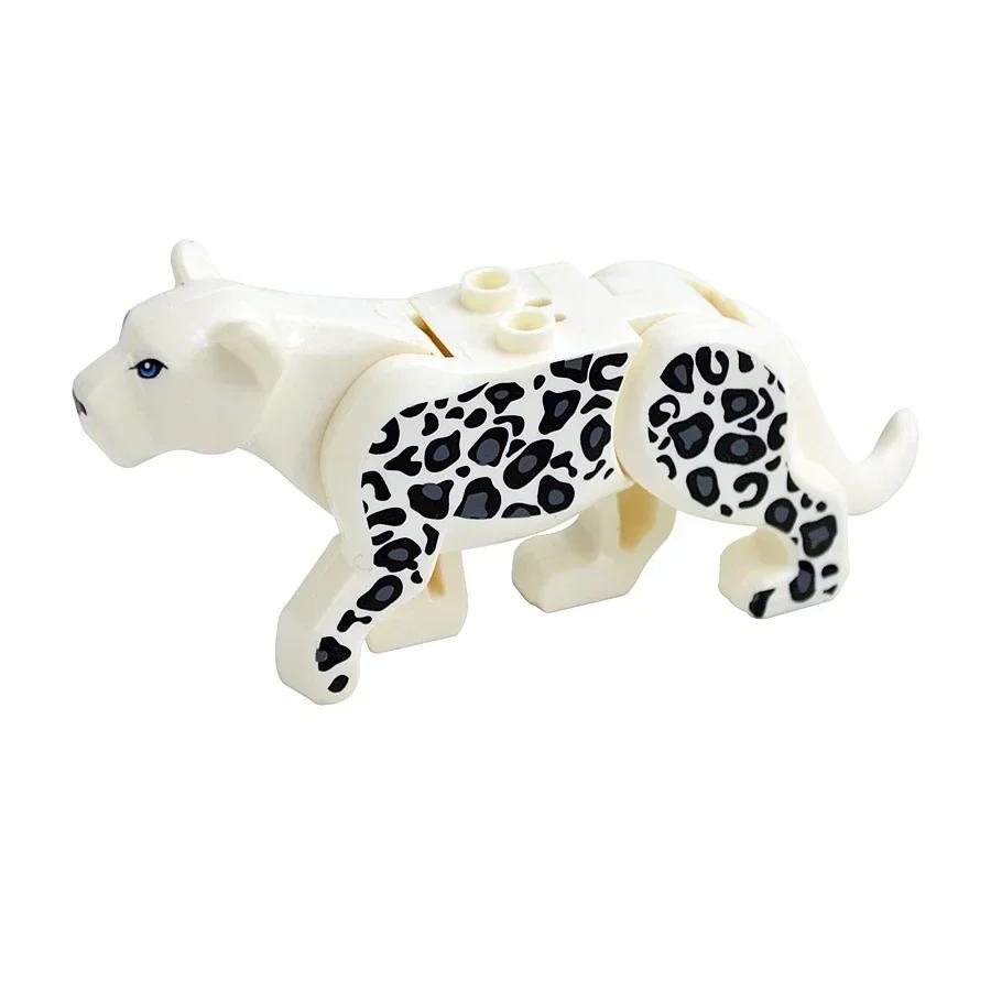 City Animal Building Block Figures Eagle Owl Goat Crocodile Dog Lion Cheetah Parrot DIY Farm Street View Accessories Bricks Gift