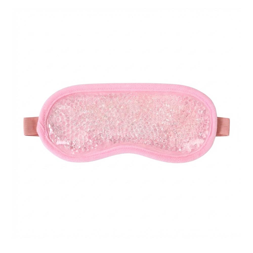 PVC Gel Eye Mask Reusable Beads Gel Sleep Mask Relaxation Cooling Sleep Mask  Compress Puffy Eyes Pink 2