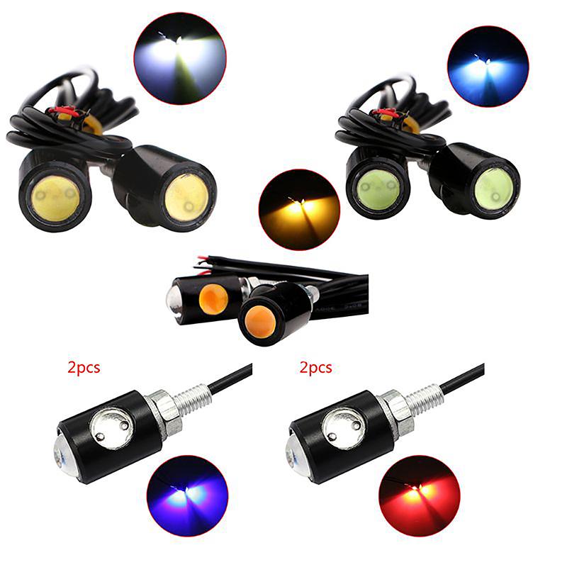 2Pcs Motorcycle Led Eagle Eye Light Turn Signal Indicator Super Bright Led Motorbike Auto Rear Tail Brake Lamp Fog Driving Light