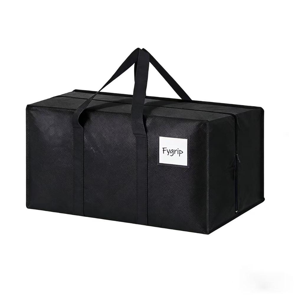 

Non-woven Fabric Extra Large Moving Bags Large Capacity Foldable Storage Totes Multi-Purpose Strong Zippers чёрный
