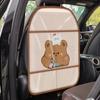 Waterproof PVC Cartoon Anti Kick Pad Car Seat Back Cover Protector Auto Dirt Anti Scratch Mat for Child Pet With Storage Net