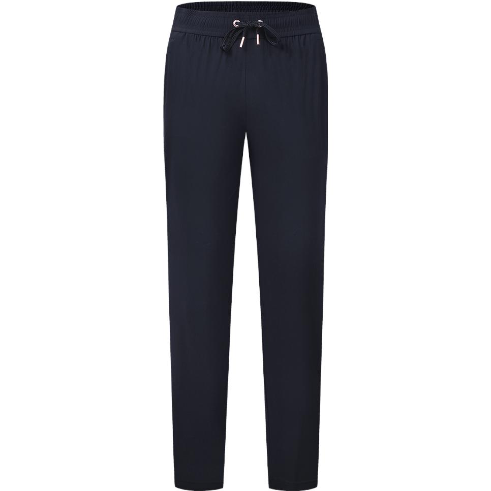 FILA 2023 New Summer Solid Color Simple Sports Knitted Long Pants Women bottoms Royal-Blue A11W331602FNV