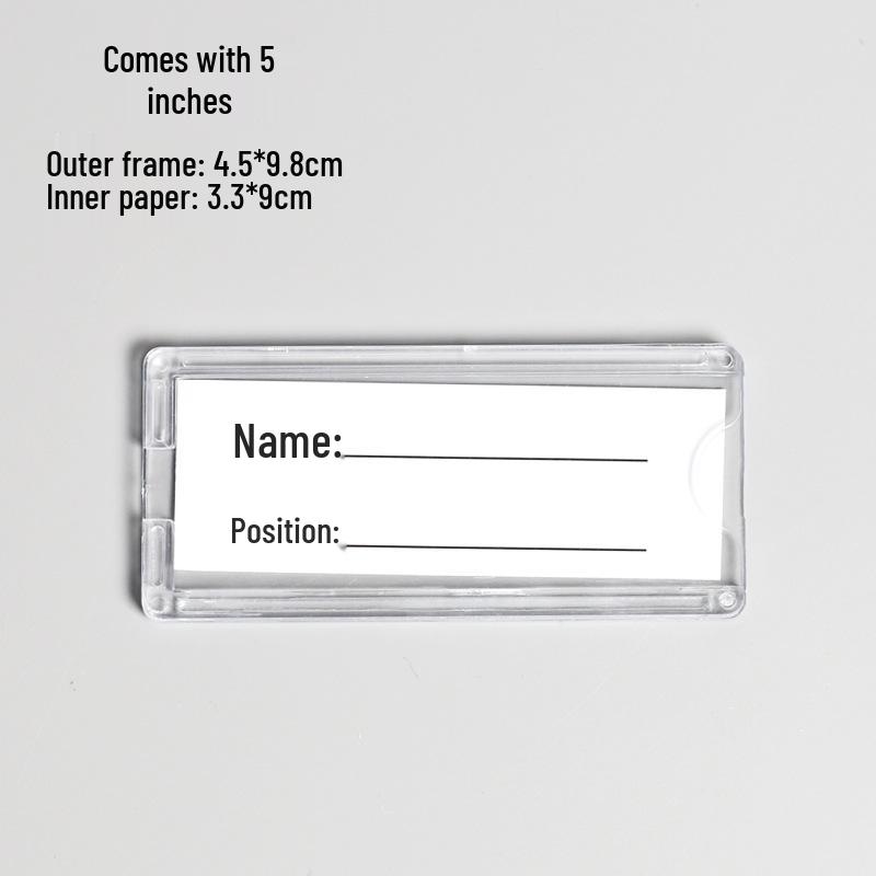 A6 Acrylic Double-Layer Photo Frame with Card Slot