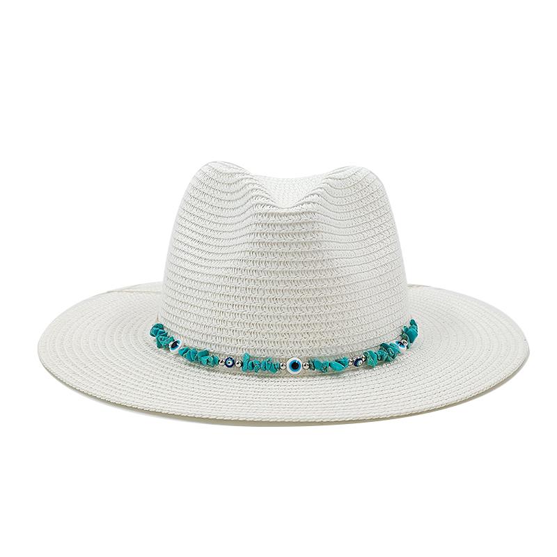 Summer Straw Hat Fashion Simple Hat For Men Women Wide Brim Jazz Hat Casual Classic Sun Hat Foldable Travel Beach Hat