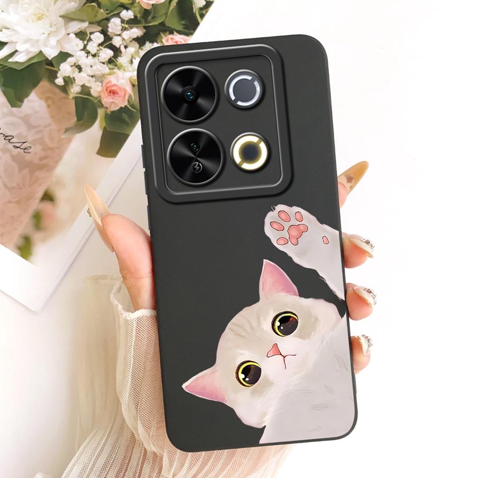 For ITEL P65 Cute Cat Flower Cartoon Phone Case For Itel P671L ItelP65 Shockproof Soft Silicone Covers Bumpers