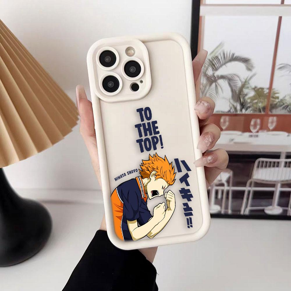 H-Haikyuu Schulvolleyball Handyhülle Für iPhone Apple 17 AIR 16 16E 11 12 13 14 15 XR Plus Pro Max DIY Hülle Stoßfeste Abdeckung