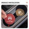 2Pcs Car Coaster Water Cup Holder Pad Non-Slip Mat Accessories For Citroen C5 C1 C2 C6 C4L DS3 DS4 DS5 C-Elysee Grand Berlingo
