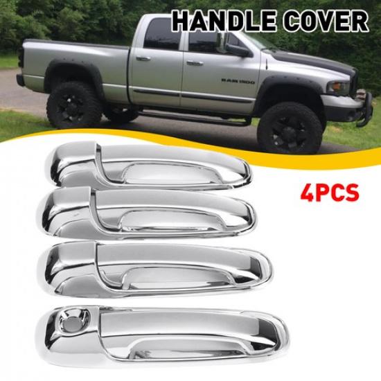 For 2002-2008 Dodge Ram 1500 / 2003-2009 Ram 2500 3500 Chrome Door Handle Covers