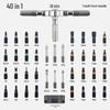 42-in-1 Multifunktions-Ratschenschraubendreher-Set mit hochharten S2-Stahlbits
