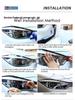 BMW 5 Series F10 F11 F07 G31 G30 Headlight Protection Film - Transparent/Smoked Black TPU