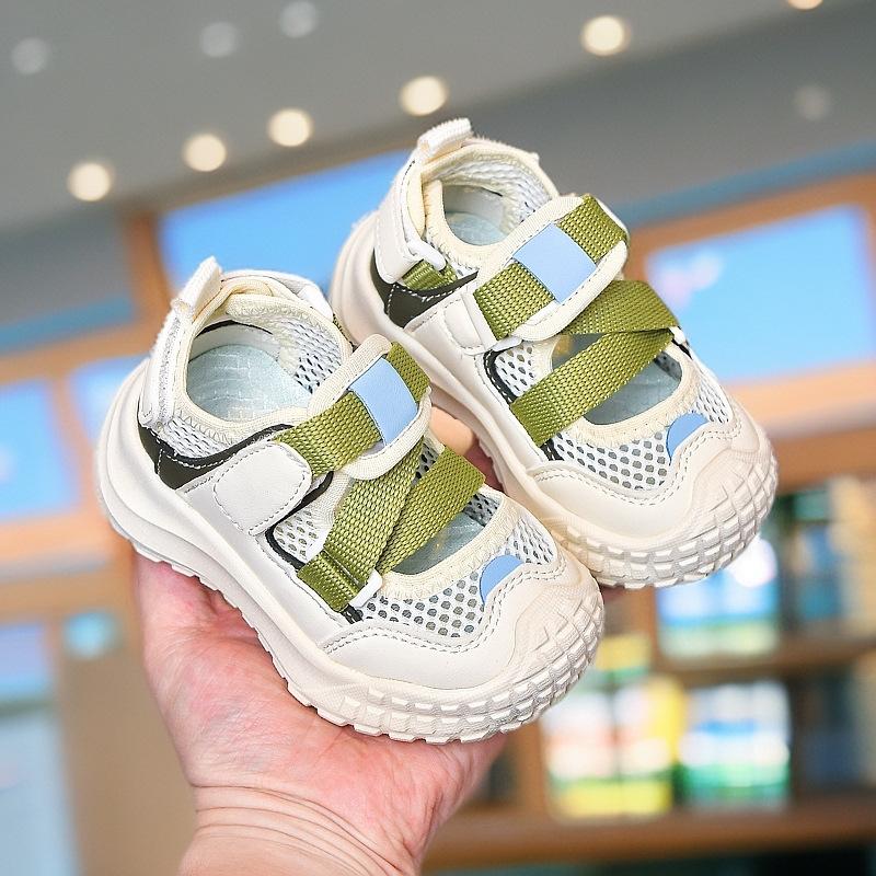 Girls' sports sandals, new summer models, boys' shoes, summer closed-toe sandals, children's summer mesh shoes