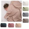 Soft Cotton Waffle Knit Baby Blanket Stroller Nap Time Toddler Crib Use All Season Nordic Style