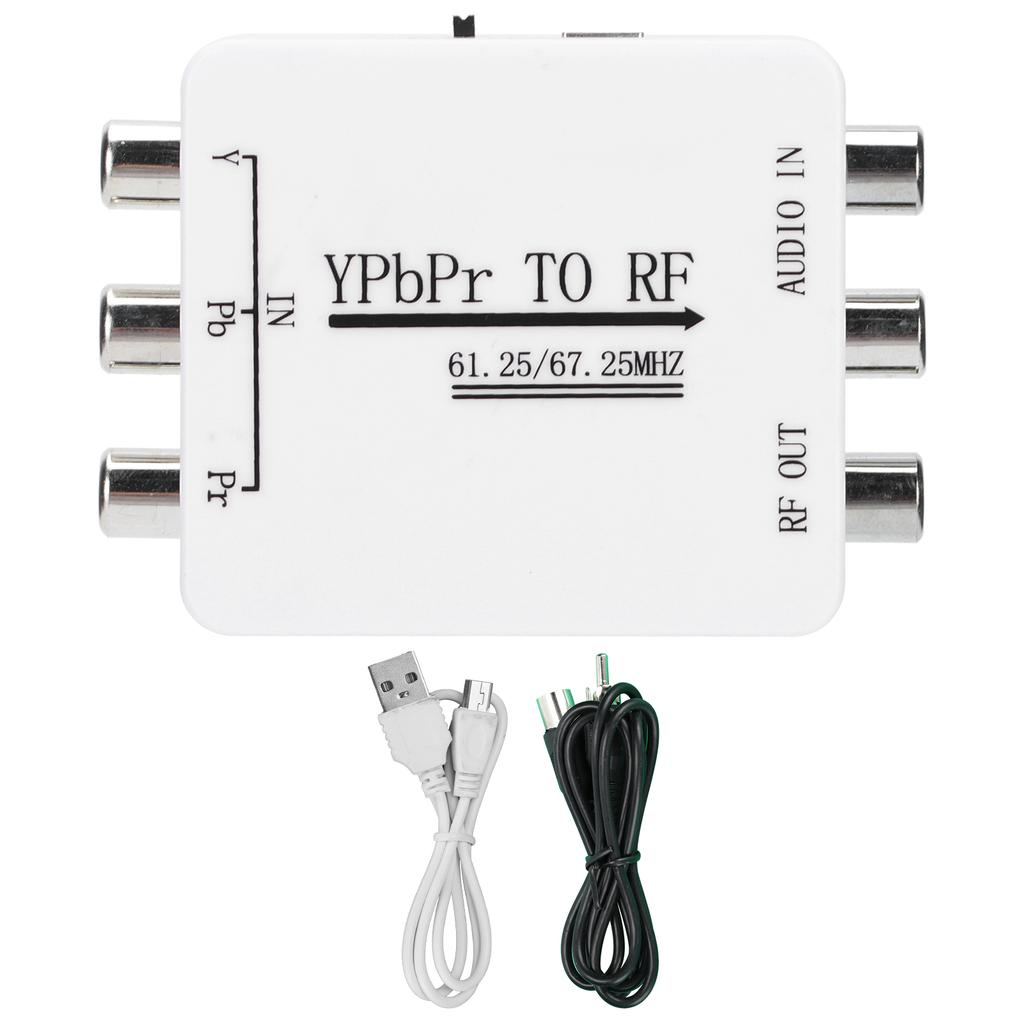 o Signal Adapter Mini YPbPr to RF Single Wire Transmission Converter for Long Distance Single