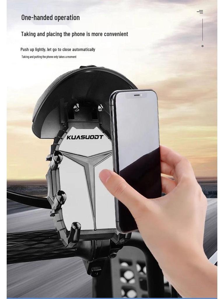 Motorrad/Fahrrad Wasserdichte Stoßfeste Handyhalterung mit Sonnenschutz für Navigation