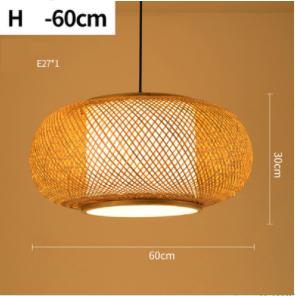 Rattan Pendant Natural Hand Woven Bamboo Lamp Decorative Lighting Fixture for Home Hotel Restaurant Lights