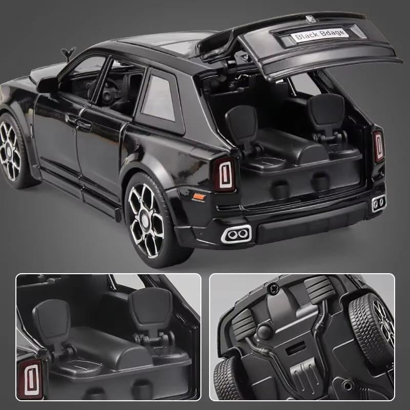 LYZRC Neu 1:24 Maßstab SUV Modellauto Spielzeug Zinklegierung Rückzug Diecast Spielzeugauto mit Ton und Licht Vorderrad lenkbar Geeignet für Jungen Geschenk