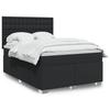 VidaXL Slatted Bed Base with Mattress Black 160x200 Cm 3293028