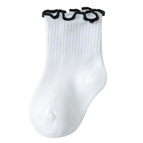 Lawadka Children's Girls Socks Cotton Dot Solid Kids Girl Sock Fashion Princess Baby Socks For Girls Autumn Winter 0-12Years