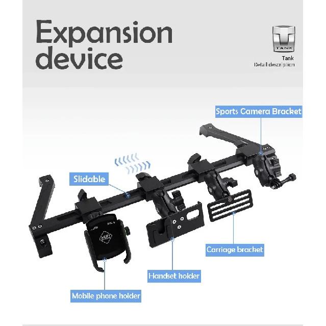 Tank 300 Central Control Instrument Panel Integrated Bracket Rail Car Radio Intercom Expansion Mobile Phone Holder