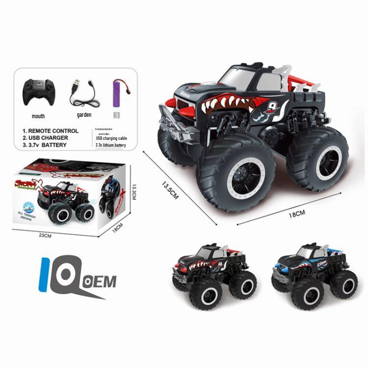 IQ0EM Amphibious Off-Road Stunt RC Car: High-Speed Big Foot, Drifting Climber