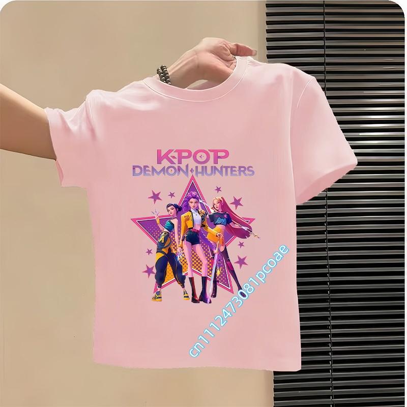 Style Children's Pure Cotton Short-Sleeved Cartoon Printed Summer T-Shirt - Girls' Casual Shirt for Leisure, Boys' Sports Shirt