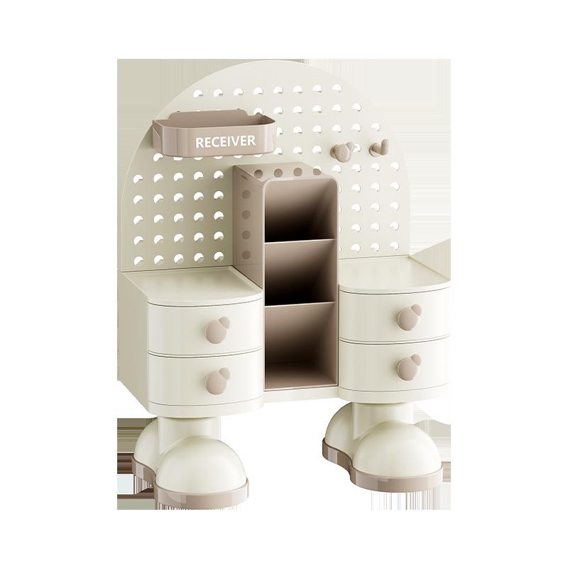 Desktop Vanity & Skincare Organizer: High-End Storage for Lipstick, Eyebrow Pencils & More