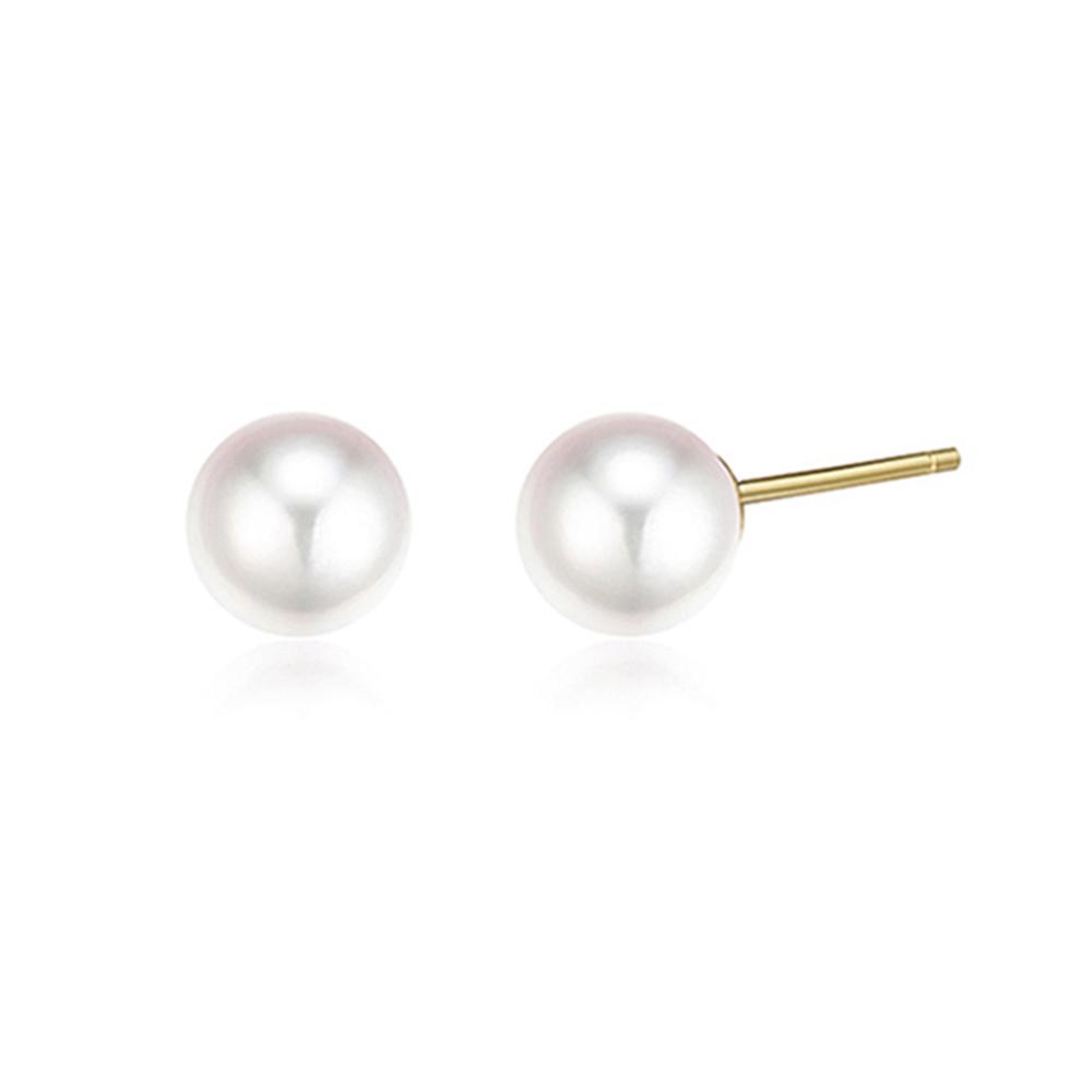 Roseedor Water Pearl Freshwater Pearl (7Mm) Earrings_242300026