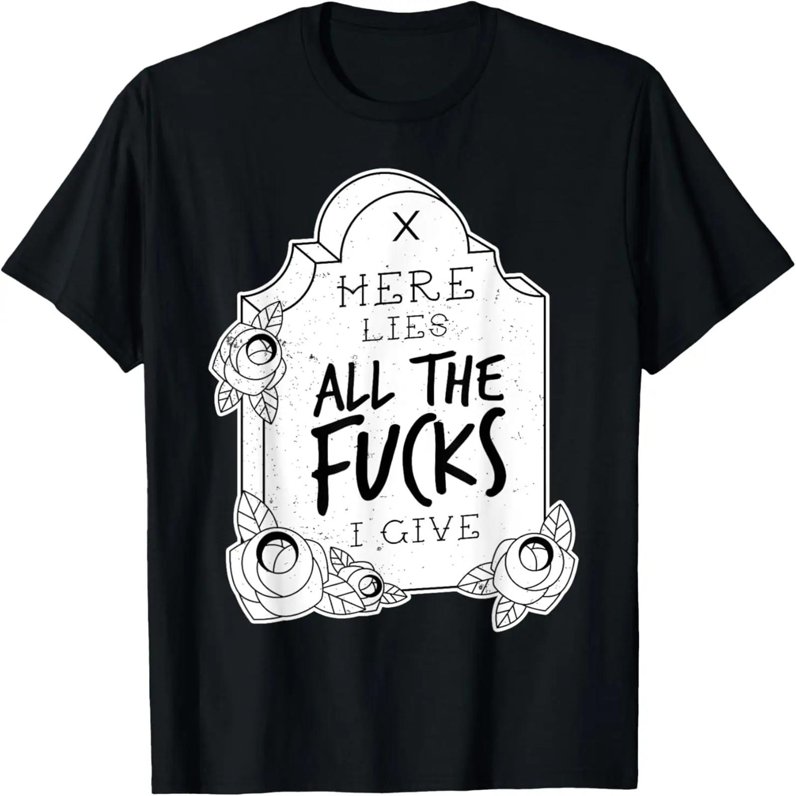 Sarcastic Tombstone - Retro Aesthetic Goth Gift T-Shirt XXXXXL разноцветный