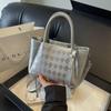 Bag Women's Fashion Rhombus Handheld Bucket Bag New Casual Simple Shoulder Commuter Messenger Bag