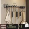 Estante Montado en Pared Estante de Almacenamiento para Especias Accesorios de Cocina Estante Soporte para Cuchillos de Cocina Colgador Estante Organizador de Estantes