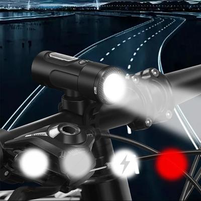 Phare Avant de Vélo 500 Lumens Étanche 4 Modes d'Éclairage Phare de Vélo Rechargeable . Accessoires de vélo Vélo