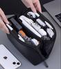 Portable Wire USB Charger Organizer Bag Travel Earphone Powerbank Data Lines Storage Pouch PU Large Capacity Mouse Cable Bag