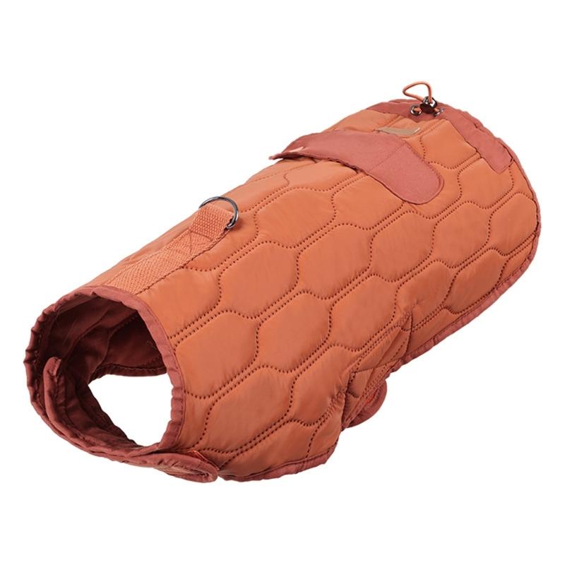 

Small Dog Winter Coat Comfortable Pet Outfit Cold Weather Protecting Dog Jackets for Indoor and Outdoor Use S коричневий